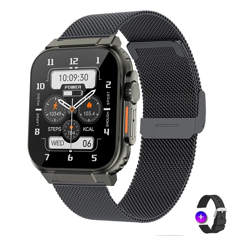 

Новые умные часы для активного отдыха с AMOLED-экраном 1.96 дюйма, функцией звонков, батареей 600 мАч, водонепроницаемостью IP68, для мужчин.