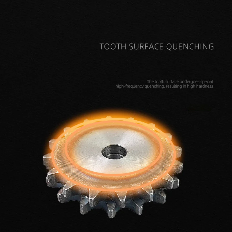 1pcs Chain wheel plate / chain wheel flat plate / 4 split 08B 10 /11/12/13/14/15 teeth 16 teeth 17 teeth 18 teeth - 30 teeth