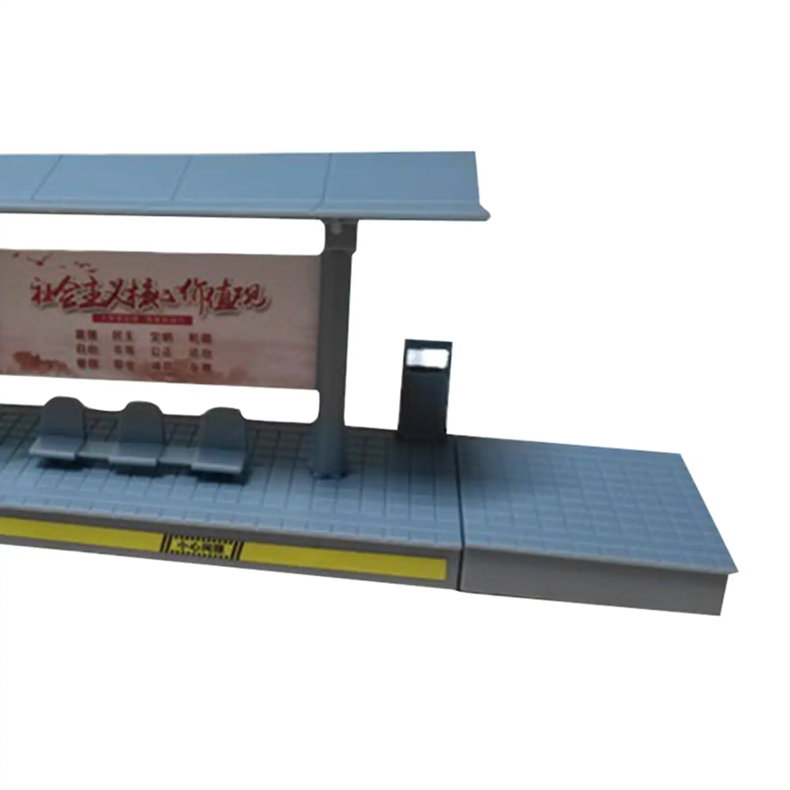 1:64 Scale Station รุ่นฉากอุปกรณ์เสริมสําหรับ Micro Landscape รถยนต์รุ่น