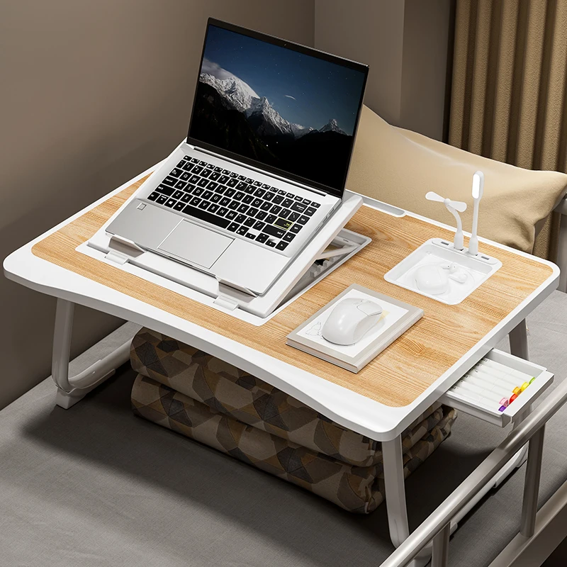 Laptop Bed Table, Foldable Lap Table Tablet Stand Laptop Bed Tray Table, Portable Lap Table With Foldable Legs For Working, Read