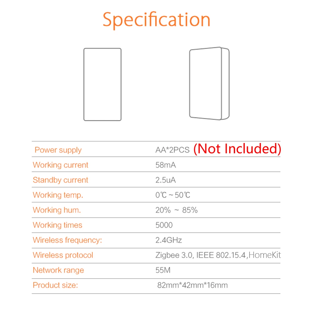 Works with HomeKit Water Leak Sensor Zigbee 3.0 Wireless Flood Detector for Alarm System and Smart Home Automation Apple HomeKit