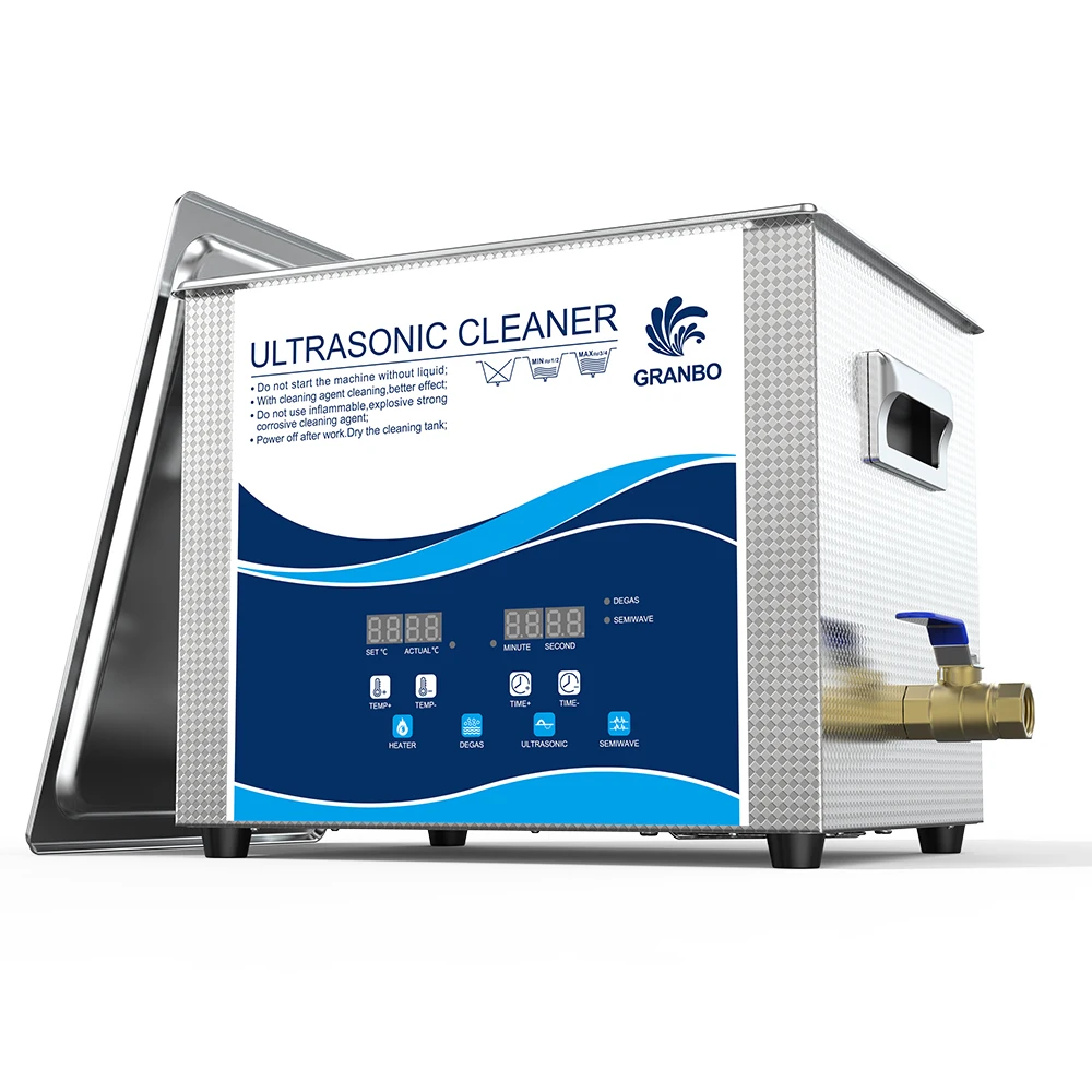 منظف بالموجات فوق الصوتية 10 لتر 40 كيلو هرتز 240 وات/360 وات رقمي مع مؤقت تسخين ديغا نصف موجة - لسلاسل الأدوات الطبية لمعدات المختبرات