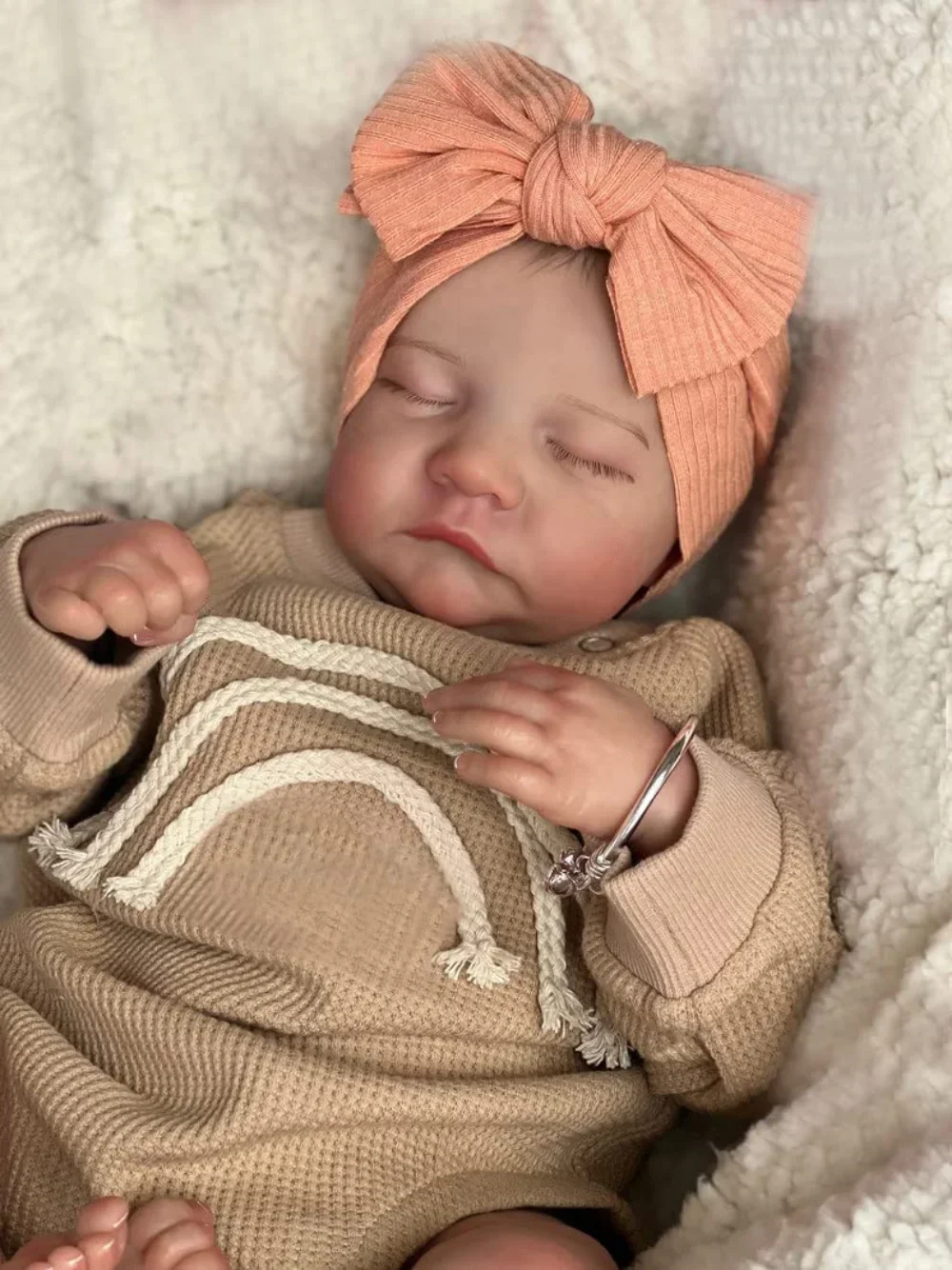 18inches Reborn Baby Doll Levi Newborn Baby Size Hand Painted 3D Skin with Visible Veins Muñecas Bebe Reborn Same as Pictures