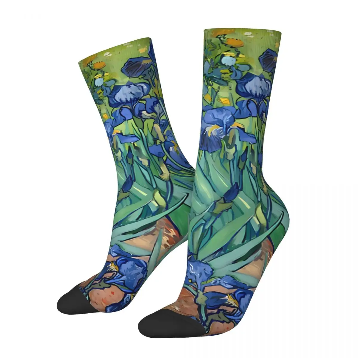 

Irises Van Gogh Oil Painting Socks Male Mens Women Winter Stockings Harajuku