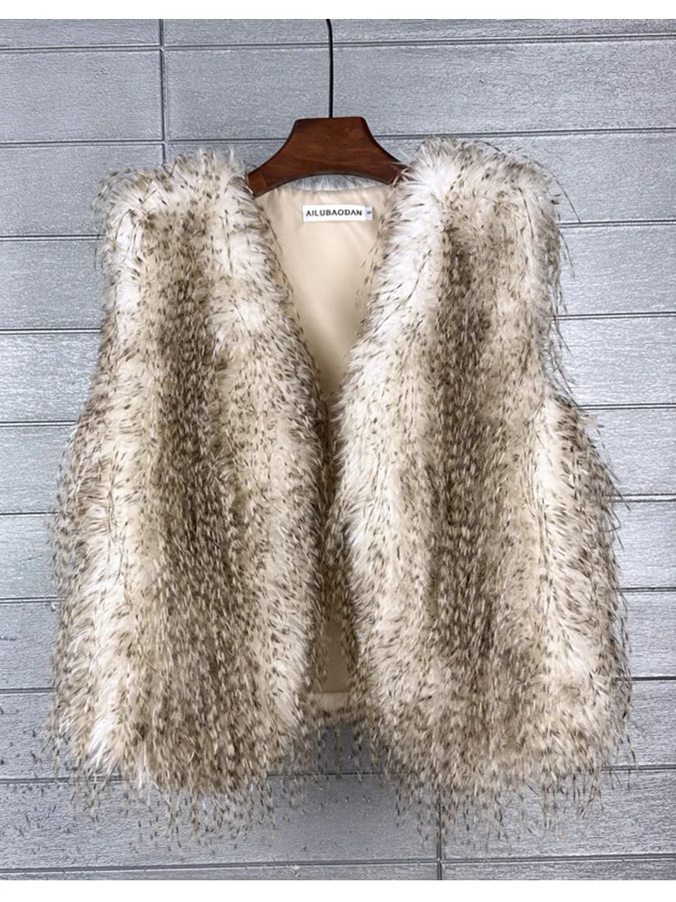 Zadorin designer de luxo mulher roupas peludo fofo casaco de pele do falso mulher jaqueta de pele de inverno colete de pele do falso topo mujer vestes femmes