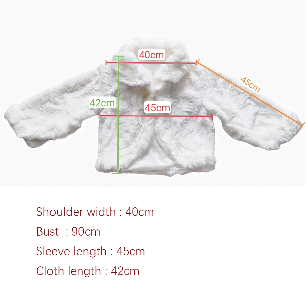 Ivory Winter Warm Thicken Faux Fur Cape Half Sleeve Lapel Wedding Bridal Rolled Cloak Formal Shrug Shawl Keep Out Cold Coat