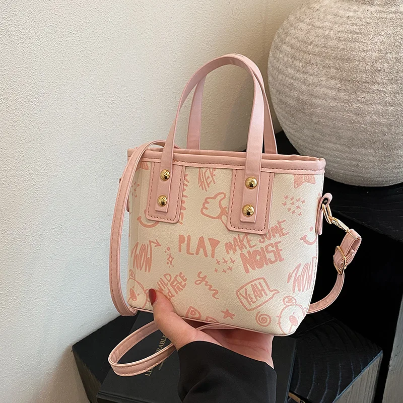 

Japanese Women's Tote Bag Fashion Pu Leather Shoulder Crossbody Bag for Woman 2025 Cloth Girl Messenger Bags Female Handbags