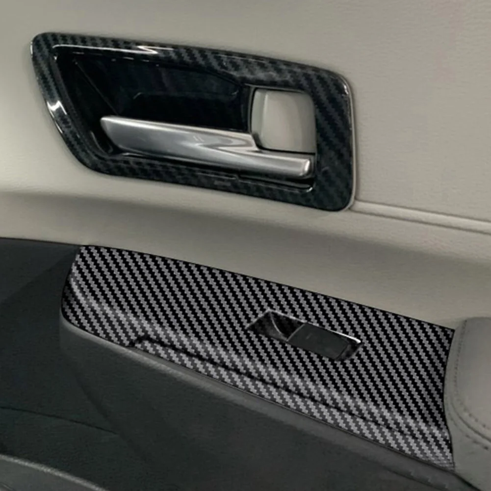 

Углеродное волокно, переключатель подъема окна автомобиля, накладка на панель для Toyota Sienna 2021, украшение интерьера