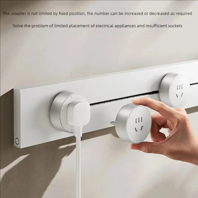 Originele Xiaomi Track Socket Set Wall Power Rail Beweegbare stopcontacten High End Huishoudapparaat Power 8000W High Power Professioneel Nieuw