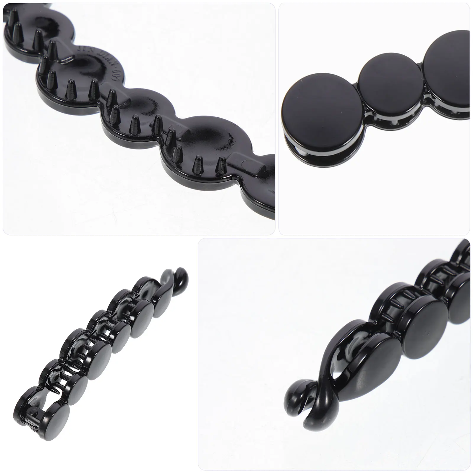 

1pc Large Banana Clip Toothed Ponytail Holder Strong Hair Claw Clamp Durable Acrylic Hair Clips For Work Updo