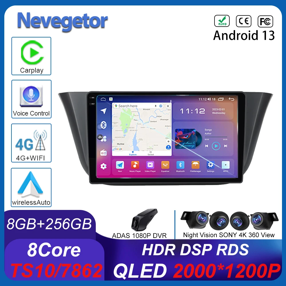 

Android 13 для Iveco ежедневный 2014 + Автомобильный dvd Автомагнитола стерео головное устройство мультимедийный плеер GPS-навигация No 2din DVD Carplay DSP
