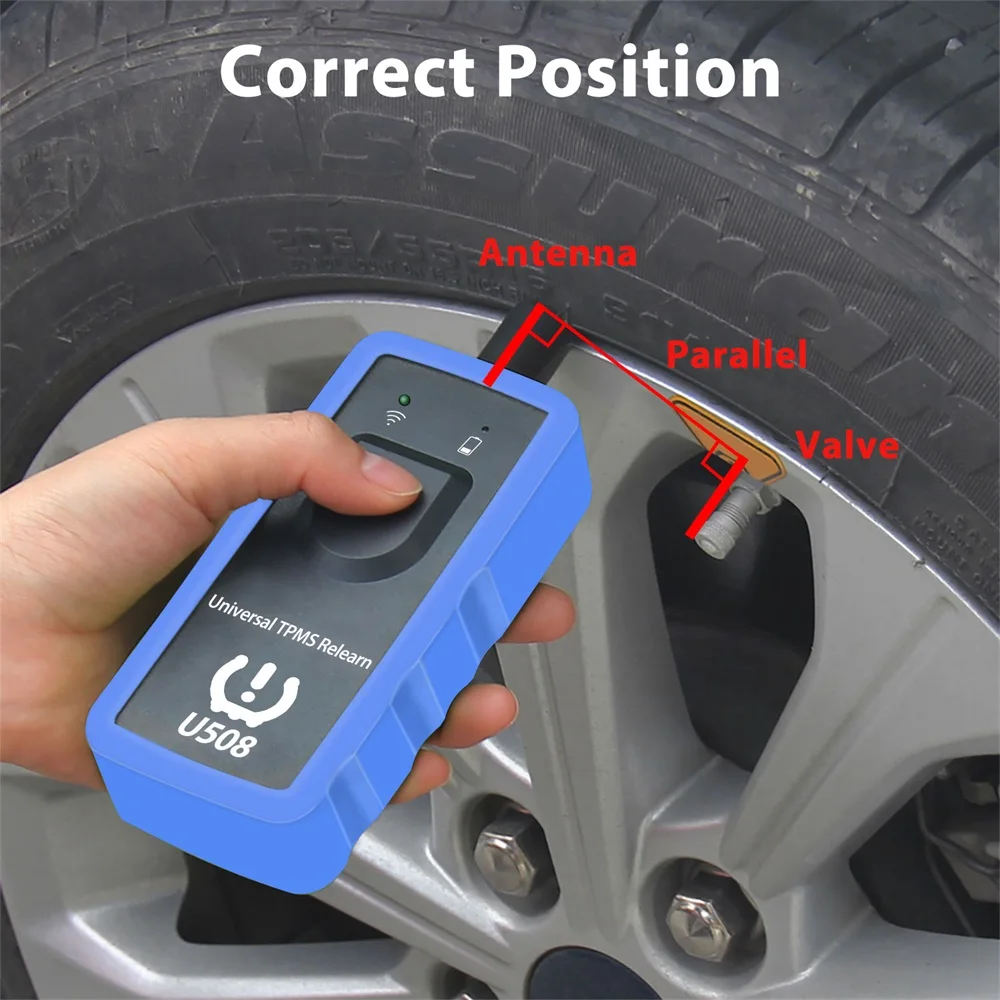 Universal Super 2 in 1 TPMS Reset Tool Auto Tire Pressure Monitor Sensor U508 Inspection Tool for Ford Series Vehicle EL50448