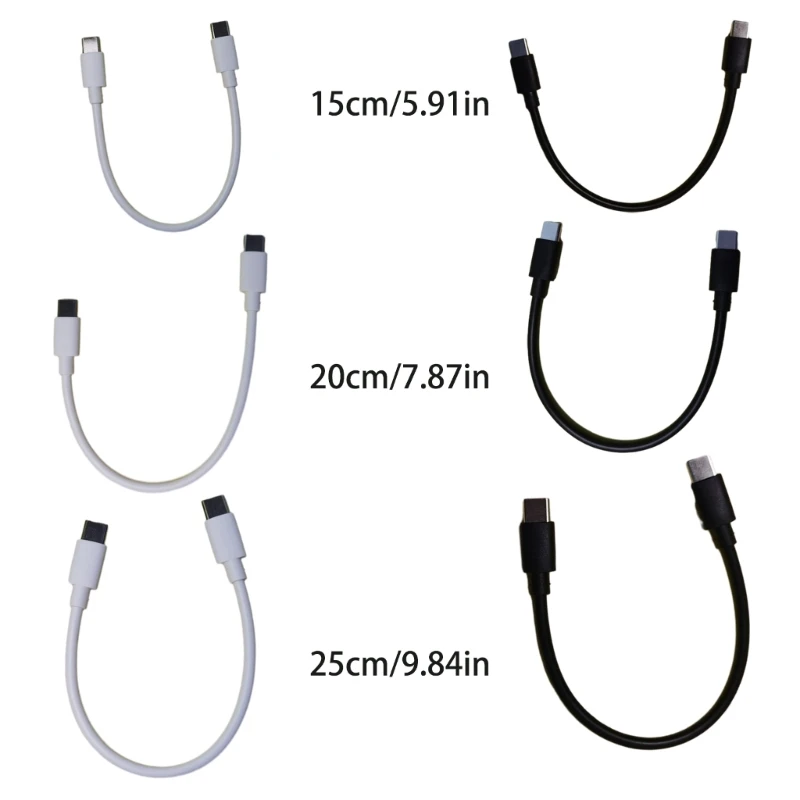 M17B corta 60W USB C cable datos del USB C, cable carga rápido del cuaderno para teléfono móvil