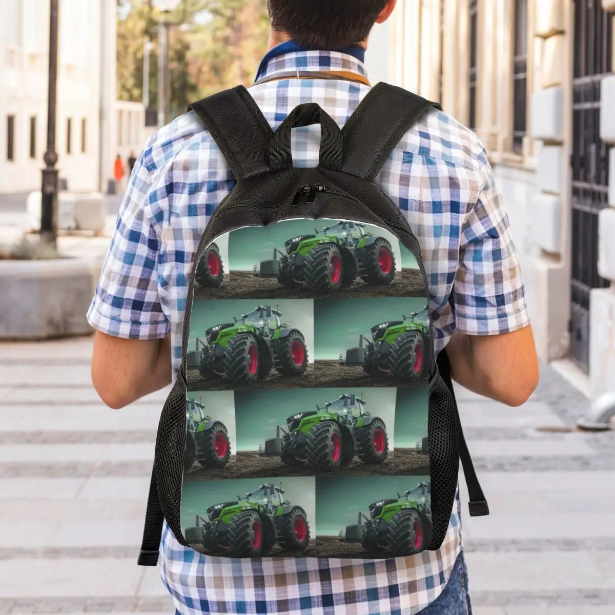 Farming Tractor Fendt Backpack Student Boys Girls BookBag School Bag Laptop Shoulder Bags