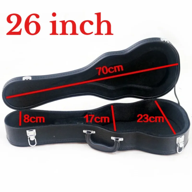 23 Inch Leather Ukulele Case Decompressive Shockproof Waterproof Portable Ukulele Storage Case Musical Instrument Accessories image 5