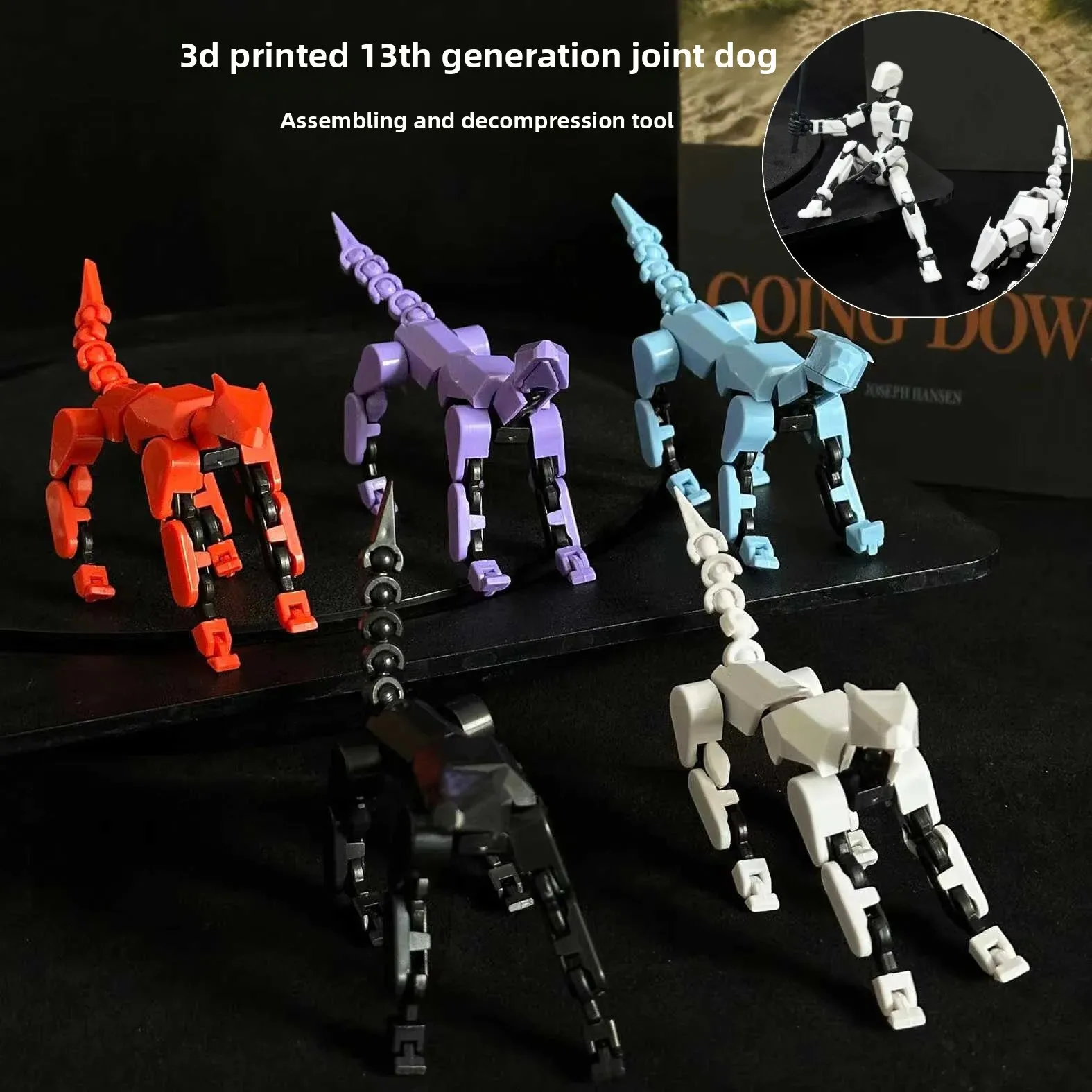 

DIY Decompressie Titan T13 Action Figures Rogue Multi-jointed Beweegbare Pop Printbare Geluk Robot Jongen Speelgoed Cadeau Gift