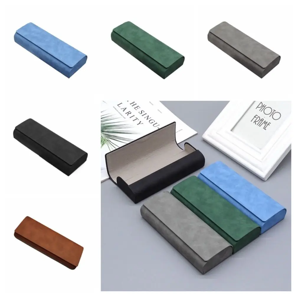 

Anti Pressure Leather Eyewear Case Eyeglass Protective Glasses Storage Bag Sunglasses Box Sunglasses Organize
