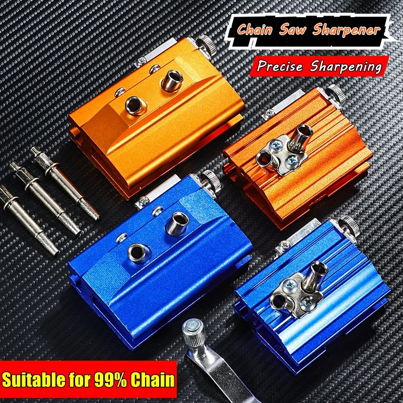 Portable Chainsaw Chain Sharpening Jig, Aluminum Alloy Hand Chain Saw Sharpener, for All Kinds of Chain Saws/Electric Saws