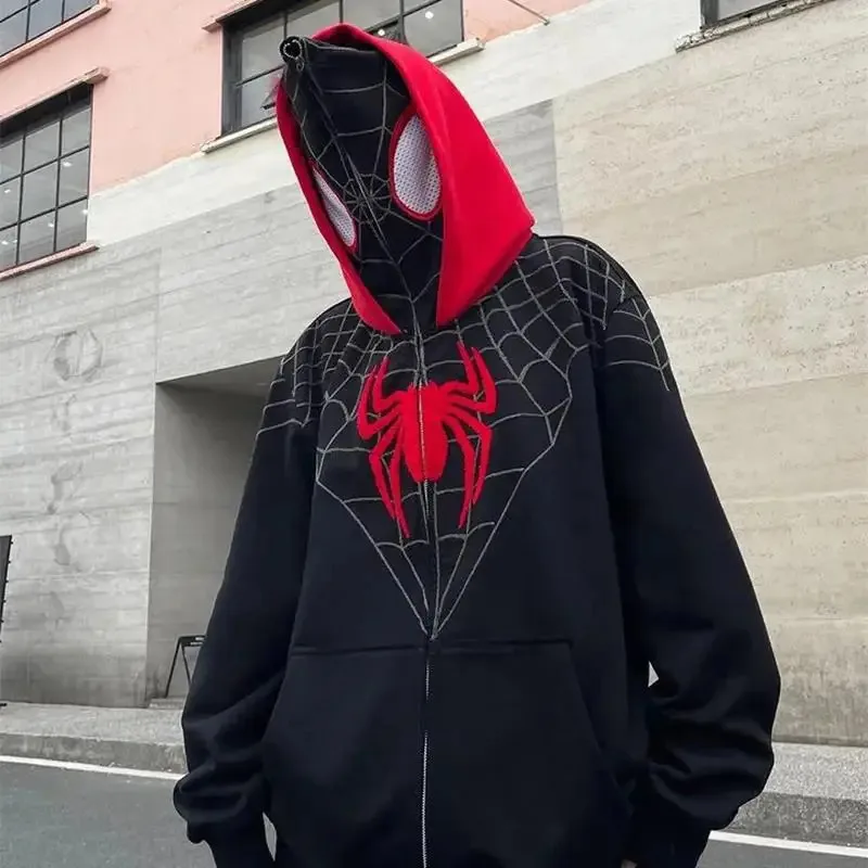 Uma casa de urso anime aranha traje de halloween hoodies rua hip-hop camisola casual moda exterior solto comp1p2t 2025 novo