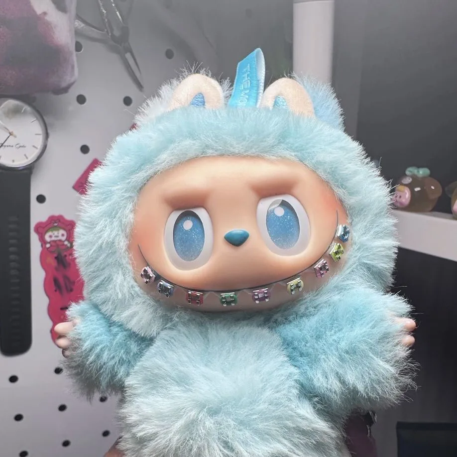 17 سنتيمتر Labubu ملحق الأقواس Labubu DIY بها بنفسك اللون الديكور الأقواس دمية شفافة الأقواس قوس دمية الديكور