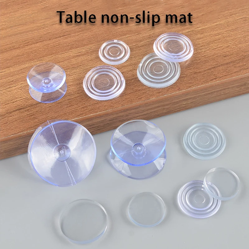 10pcs non-slip silicone washer round flat threaded glass panel table prevents movement silent on both sides leaving no marks