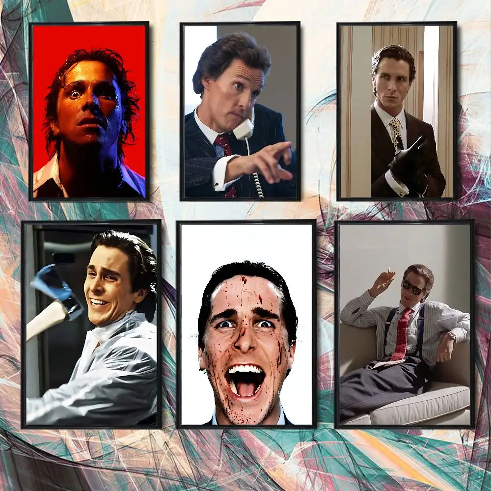 Patrick Bateman American Psycho Poster Prints Wall Art Picture Painting Gift Living Room Restaurant Bar Large Dec Sticker
