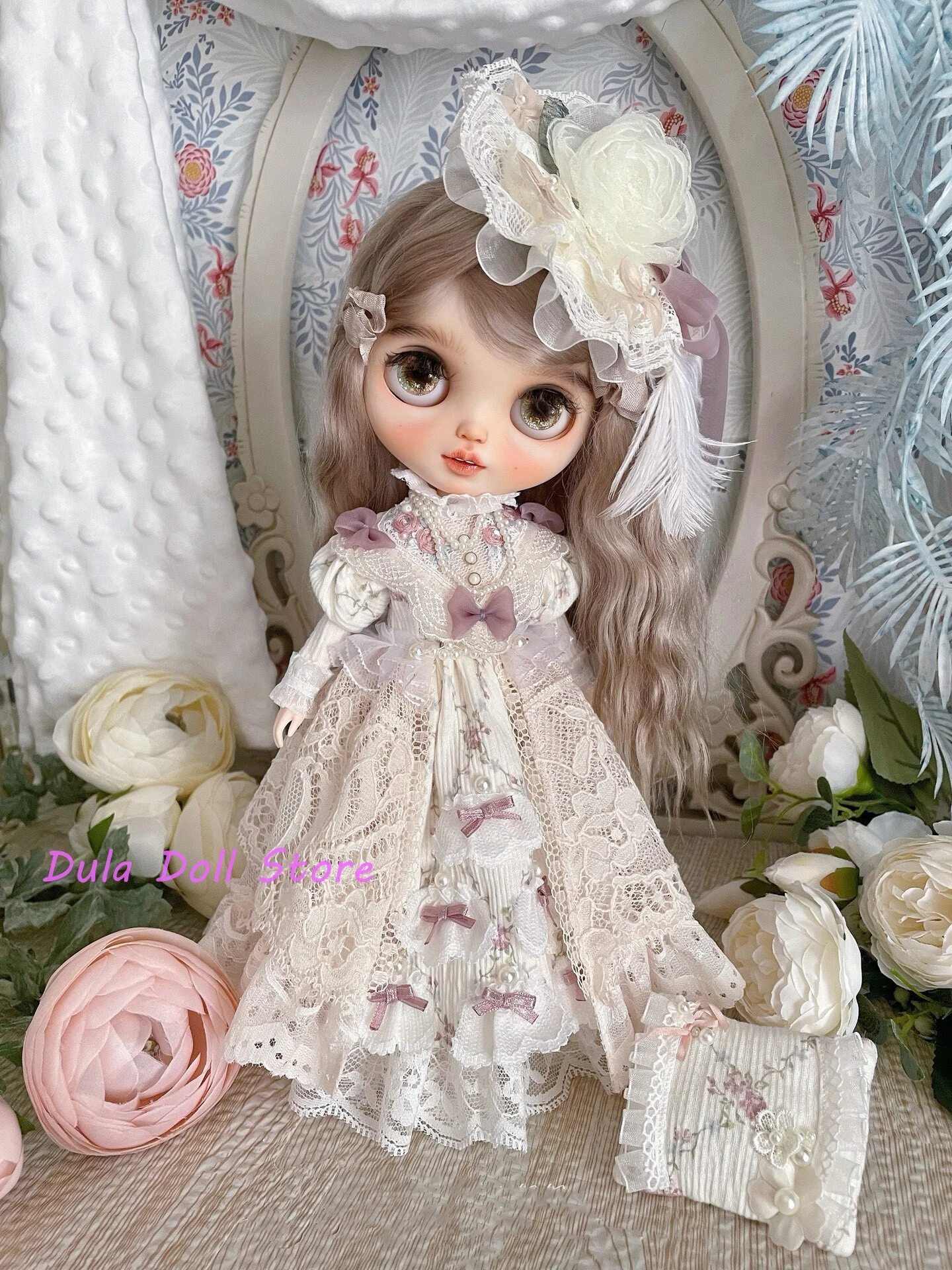 

Dula Doll Clothes Romantic Encounter New Embroidered Vintage Dress for Blythe Landoudou Landazz Qbaby ob24 ob22 Azone Doll