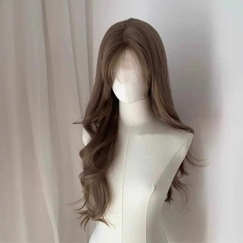 Brown Wig Long Wavy Lace Front Wigs for Women 26inch Middle Part Hairline Natural Daily Party Wear Full Wigs Daily Synthetic Wig