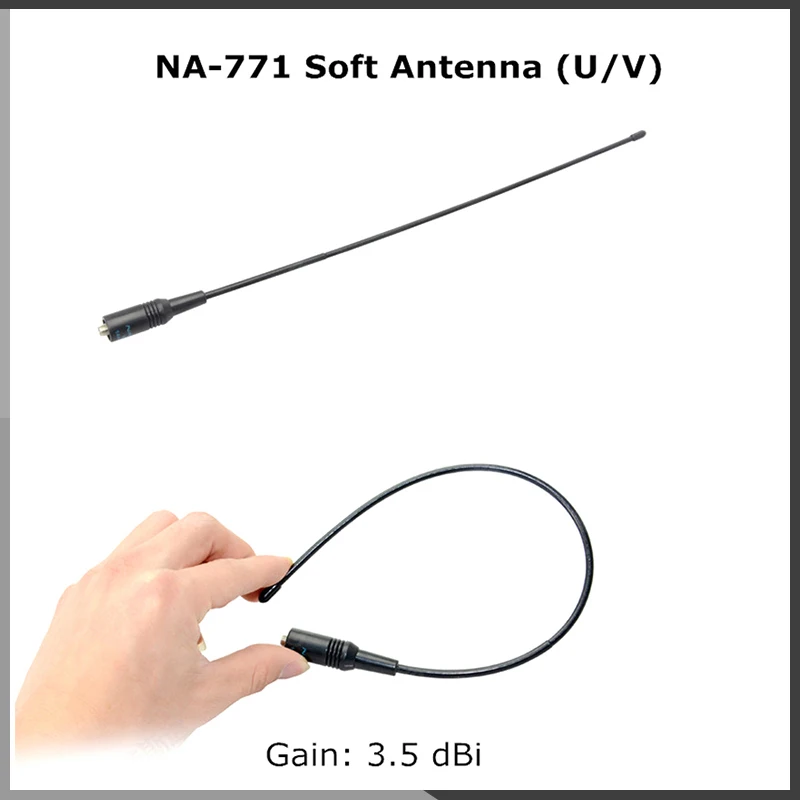 NA 771 Antenna Nagoya Gain Antenna VHF/UHF SMA Female For Baofeng UV-21 Pro V2 UV-18 Pro Max UV-5RH Quansheng UV-K5 UV-K6 Radio