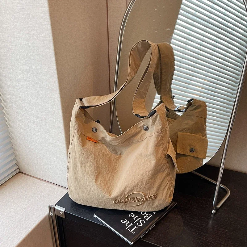 

Новая летняя повседневная сумка через плечо, большая вместительная сумка-тоут, модная тенденция 2025, универсальная женская новая пригородная сумка Bolso De Mujer