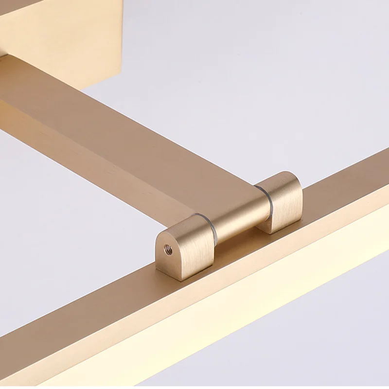 Акриловая минималистичная полоса, зеркальная фара, светодиодная лампа для ванной комнаты, настенный светильник без перфорации, туалетный столик для макияжа, зеркальный светильник