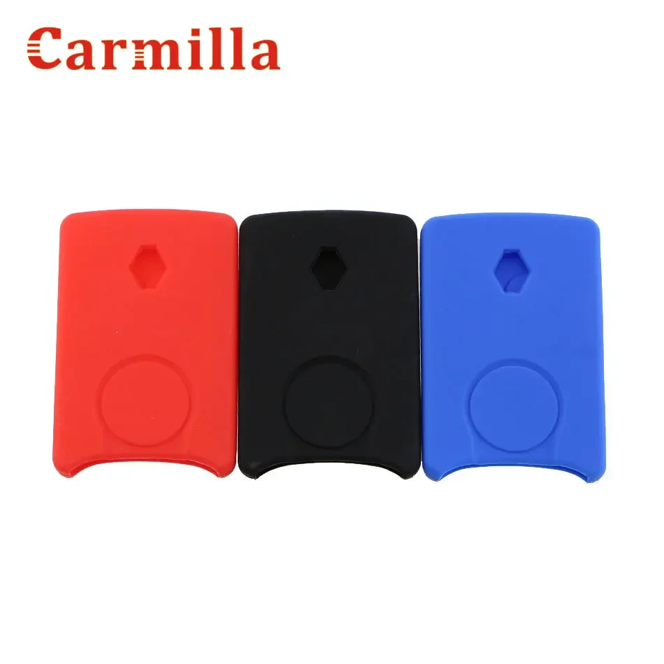 4 Buttons Silicone Rubber Car-Styling Key Cover Case Protector for Renault Clio Logan Megane 2 3 Koleos I Scenic Card