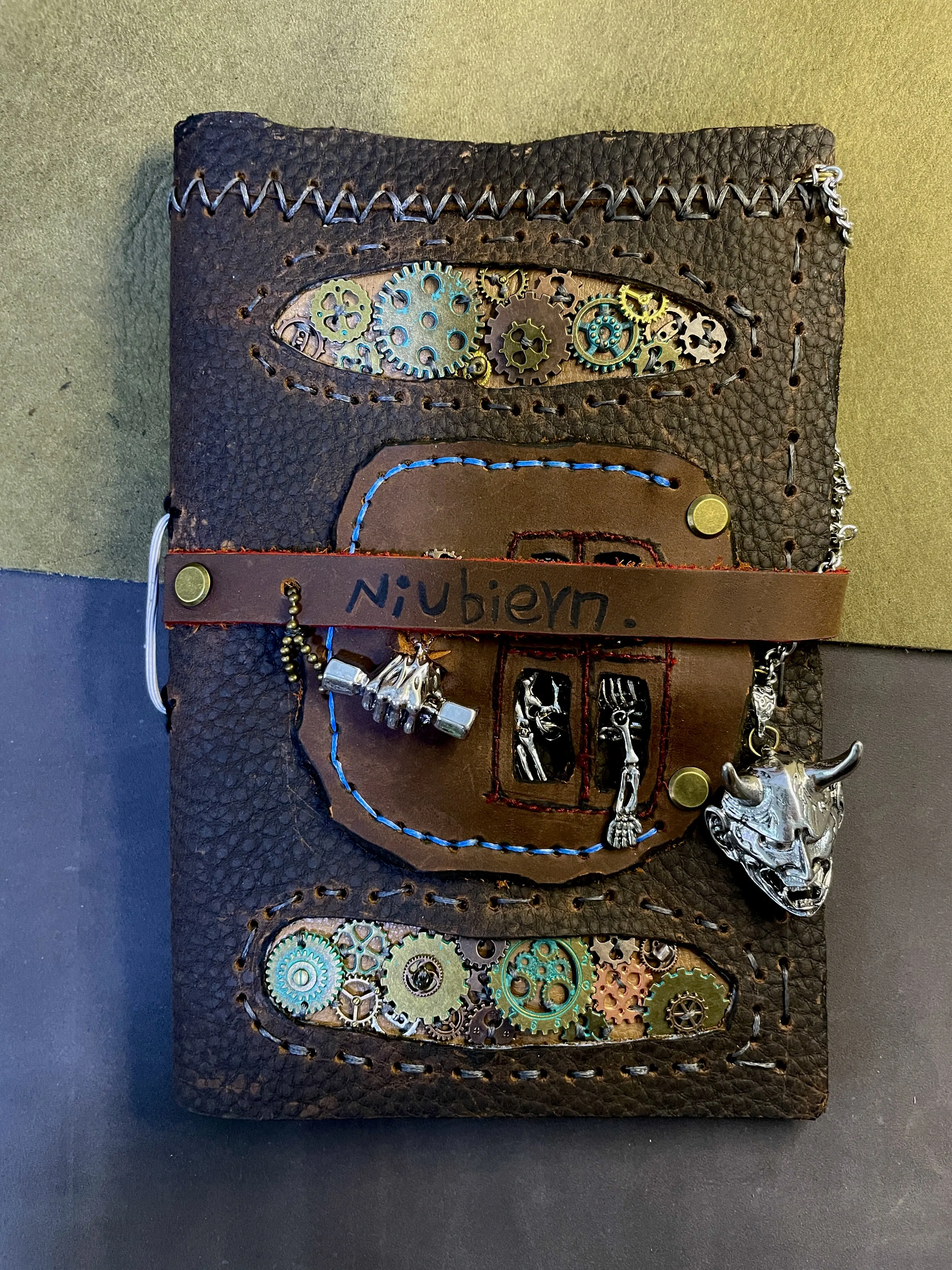 Travel Journal Accessories - Niubiern Genuine Leather Gear Notebook Cover