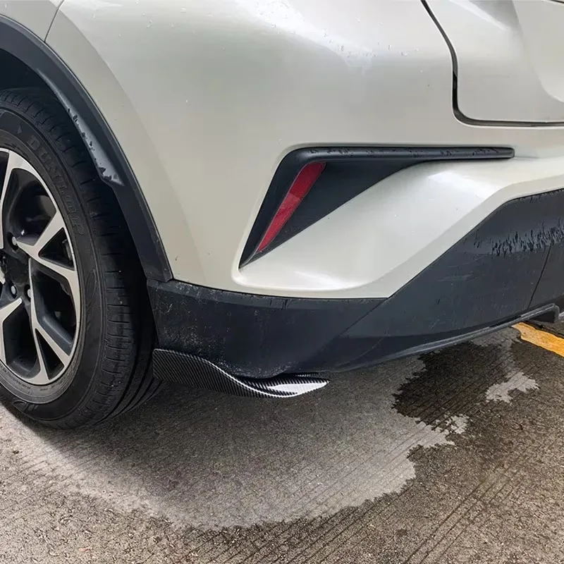 For Toyota CHR 2018-2023 Car Exterior Decoration Rear Bumper Splitters Aprons Corner Spat Lip Wrap Diffuser Trunk Wrap Angle ABS - Image 5