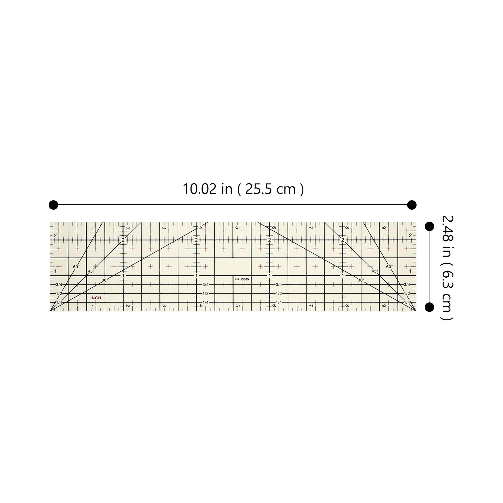 Professionele Hot Strijkliniaal Hittebestendig Op maat Patchwork Naaibenodigdheden Meetinstrument Hot Strijkliniaal
