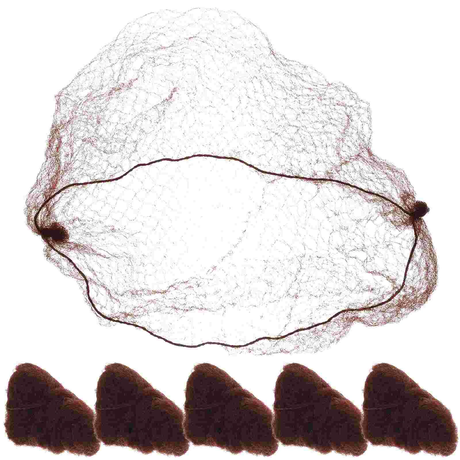 

100 Pcs Black Bun Hairnets Invisible Elastic Mesh Miss Small Clips Curly Products