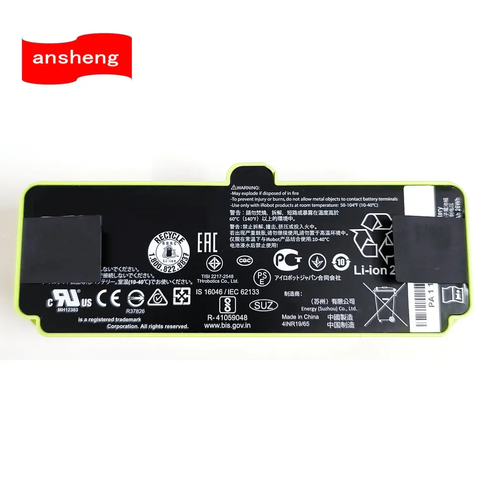 

Original 14.4V 1800mAh Battery For IRobot Roomba 655 690 595 650 980 780 805 88 860 880 890 655 615 620 960 964 1800LI