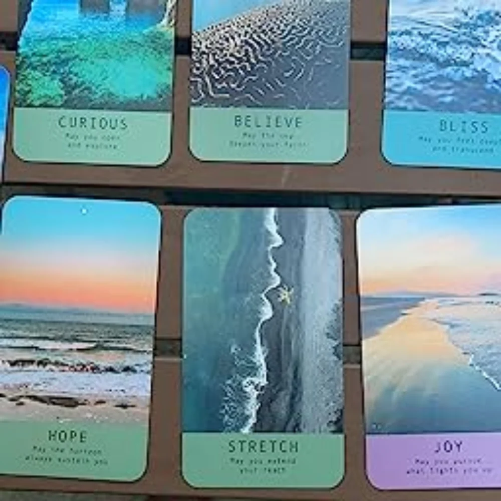 10.3*6cm Sea Soul Journeys Oracle Cards: Connect with The Healing Power of The Ocean 48 Pcs Cards