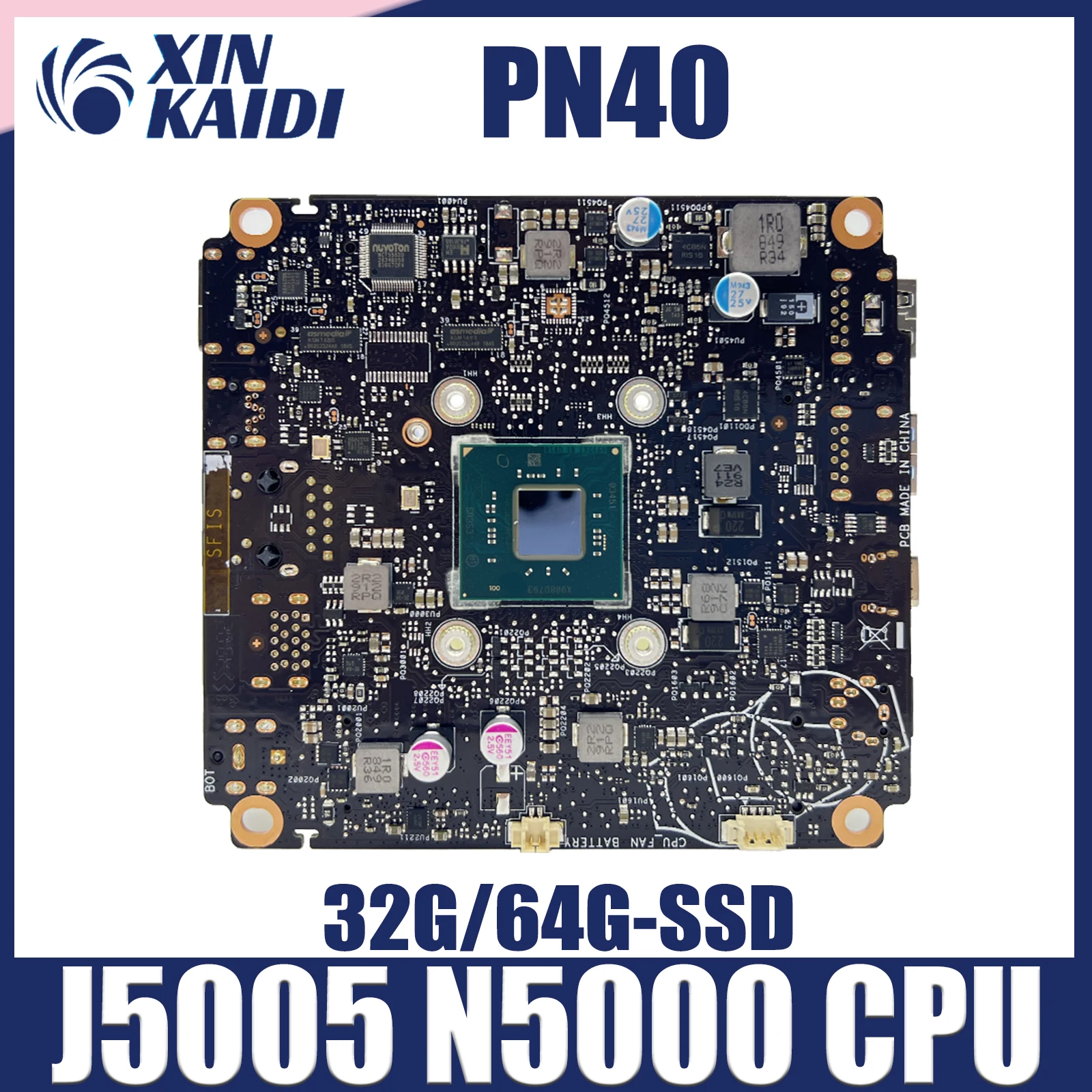 

PN40 Mainboard For ASUS Vivo Mini PC Mini HD Computer Motherboard With J5005 N5000 CPU 32G/64G-SSD 100% Tested OK