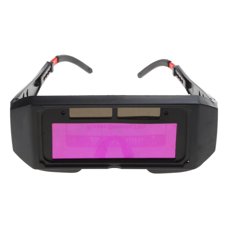 แว่นตานิรภัยสำหรับเชื่อม LCD พร้อมพลังงานแสงอาทิตย์และโป๊ะโคมแบบปรับได้สำหรับ TIG MIG