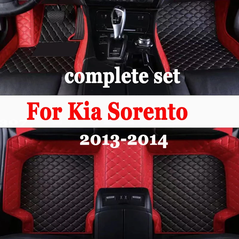 Car Floor Mats For Kia Sorento Seven Seats 2013 2014 Custom Auto Foot Pads Automobile Carpet Cover Interior Accessories