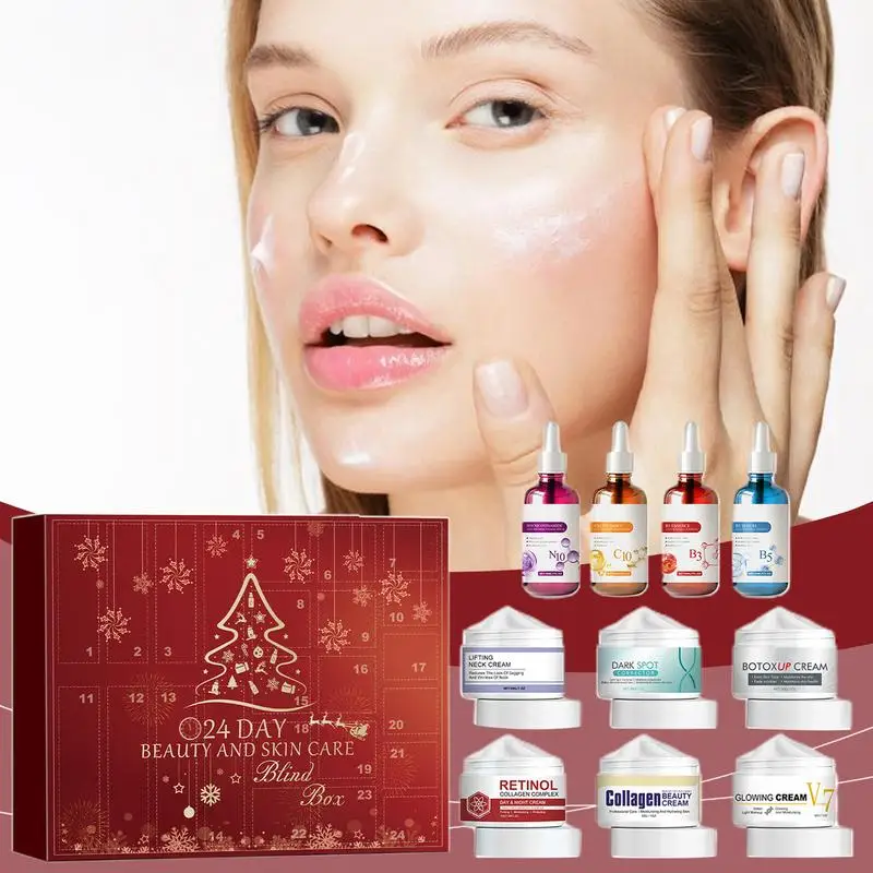 Makeup Skincare Advent Calendar Beauty 24-Day Christmas Advent Calendar Christmas Surprise Beauty Advent Calendar Christmas