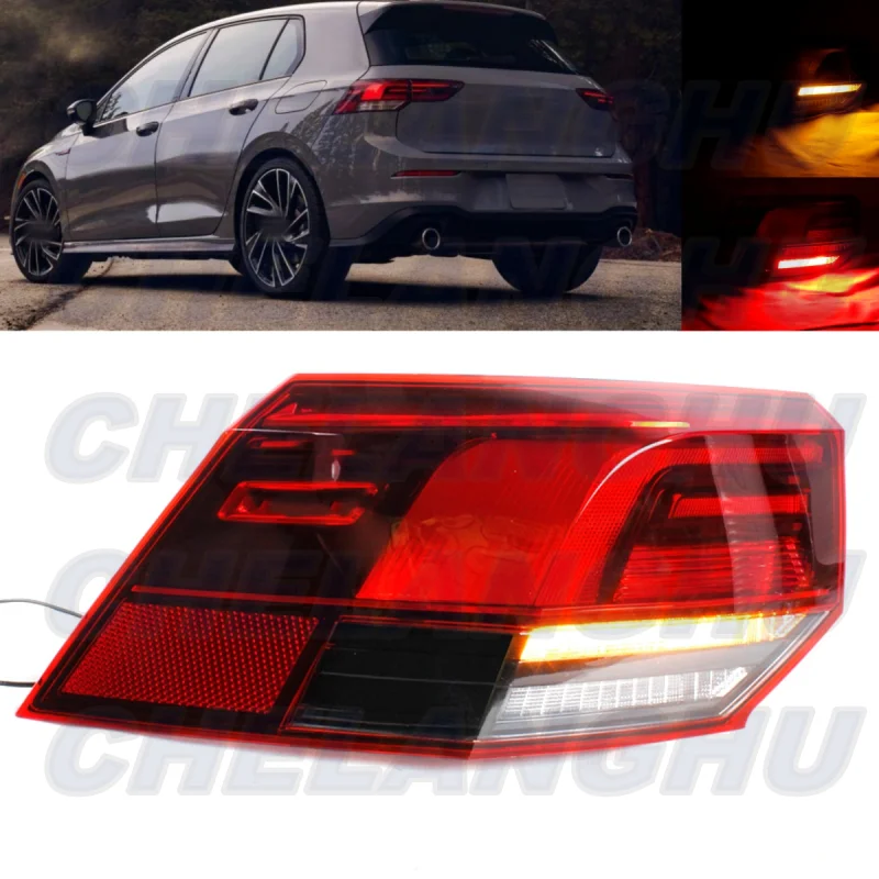 

For VW Golf 8 Mk8 2021 2022 2023 Left Outer Side Tail Light Rear Lamp With Bulbs Car accessories 5GH945093