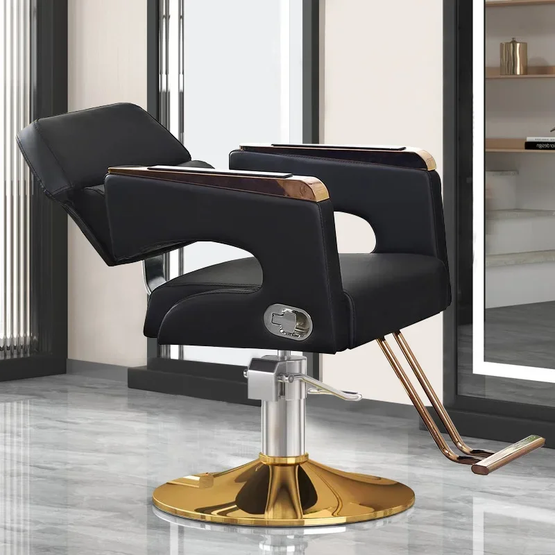 

Barbershop Swivel Shave Barber Chair Luxury Lift Perm Barber Chair Hair Dyeing Comfort Cadeira De Barbeiro Beauty Furniture