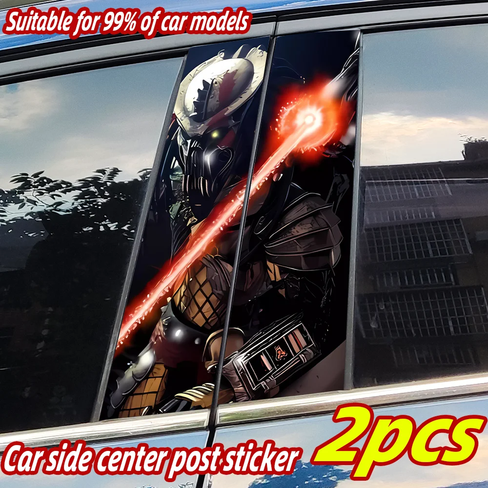 

Predator Car Stickers Auto B Pillar Waterproof Sunscreen Center Column Decor Cover Scratches Car Doors Pillar Decals Accessories
