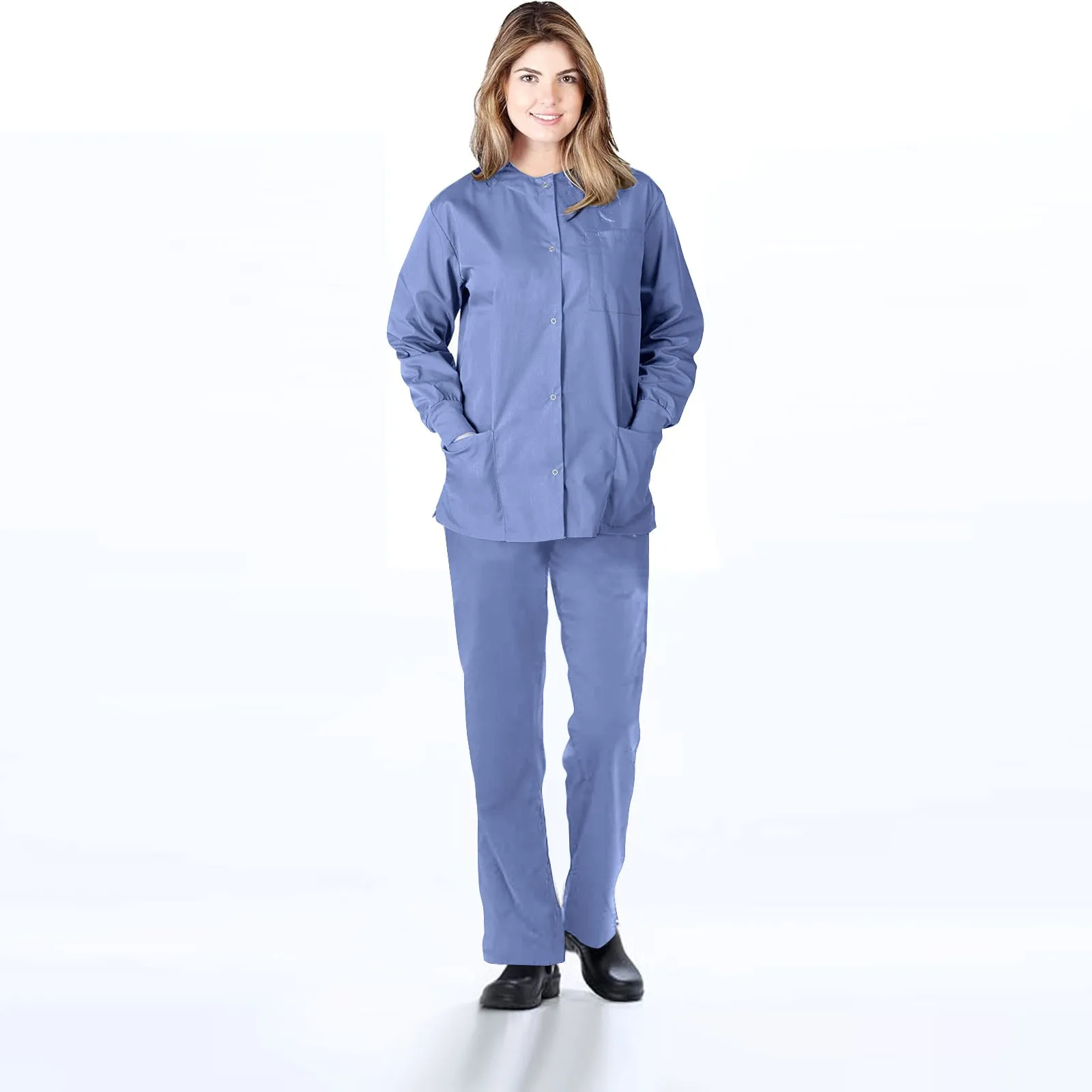 Conjunto de ropa de trabajo para mujer, Tops de manga corta + Pantalones, uniforme de médico y enfermera, conjunto de ropa de trabajo para cirugía, uniforme exfoliante