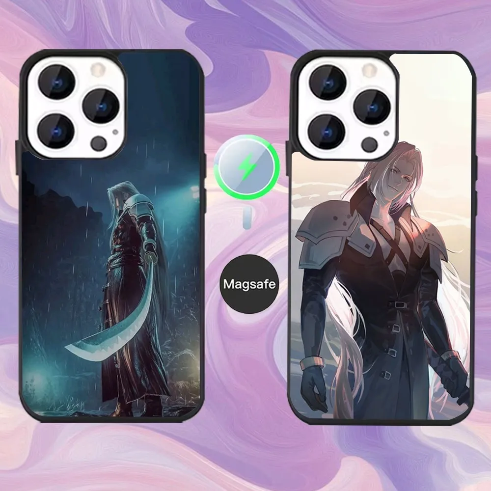 

Sephiroth F-Final F-Fantasy Phone Case For iPhone 16,15,14,13,12,11,Pro,Max,Plus,Mini,Magsafe,Magnetic Wireless Charging Case