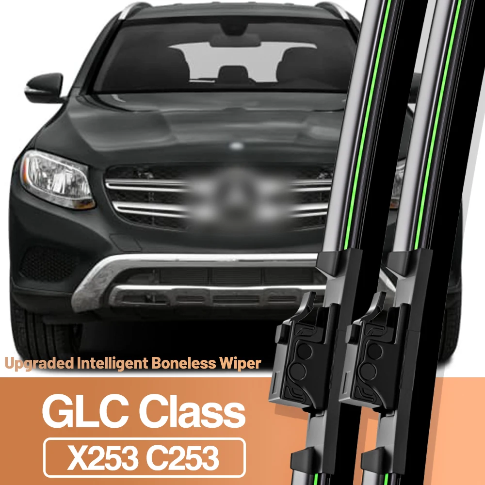 

2pcs For Mercedes Benz GLC Class X253 C253 2015-2023 Front Windshield Wiper Blades Windscreen Window Accessories 2016 2018 2019