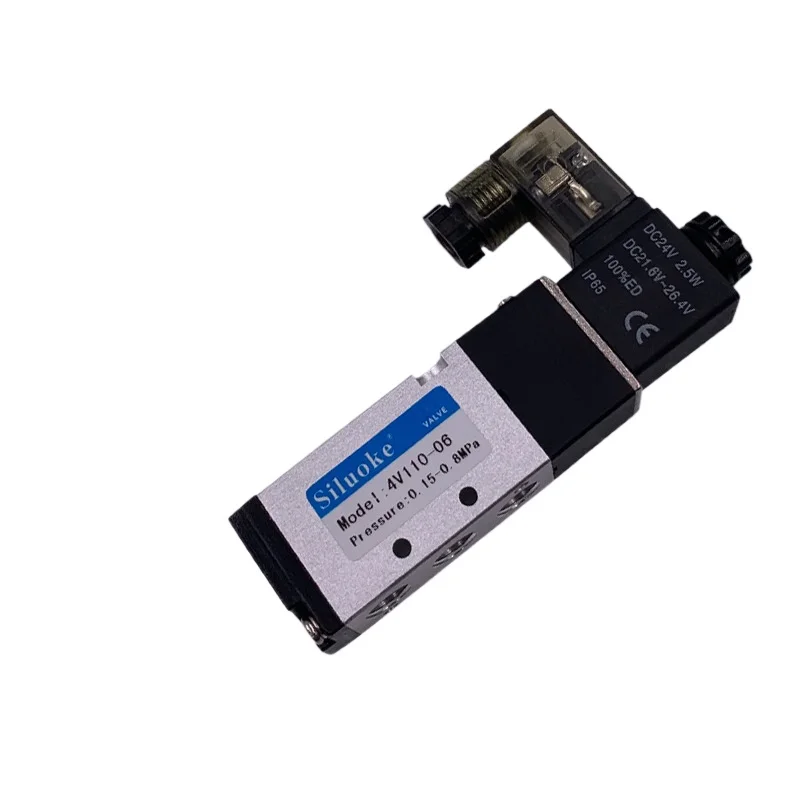 

Pneumatic Components Solenoid Valve, Two Electric Pneumatic Control Directional Valve, Air Valve 4V110-M5 4V110-06