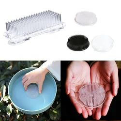 4 Sizes Round Ikebana Kenzan Flower Frog Suction Cup Plastic-Arranging Tools Art Fixed Rubber Base Holder Floral Decor Pot Vase